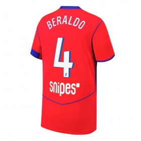 Paris Saint-Germain Lucas Beraldo #4 Tredje Kläder 2025-26 Kortärmad